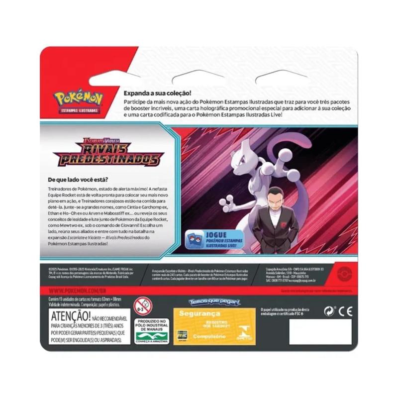 ポケモン Kit Triple Pack Blister Pokémon Rivais Predestinados Zebstrika